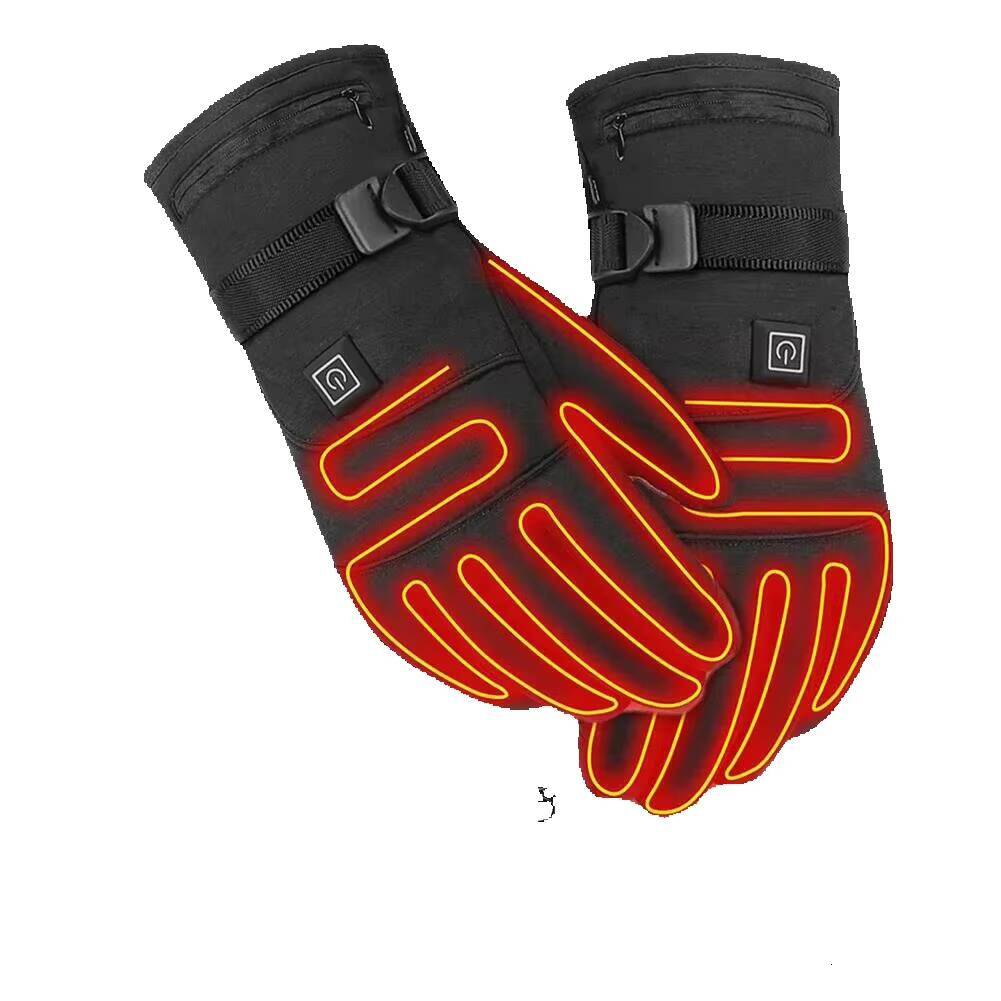 2026 New Ski Gloves Bicycle Heated With 3 Levels 4000Mah Rechargeable Battery Powered Heat Winter Outdoors Thermal outdoor Skiing Warm 231030 Free S