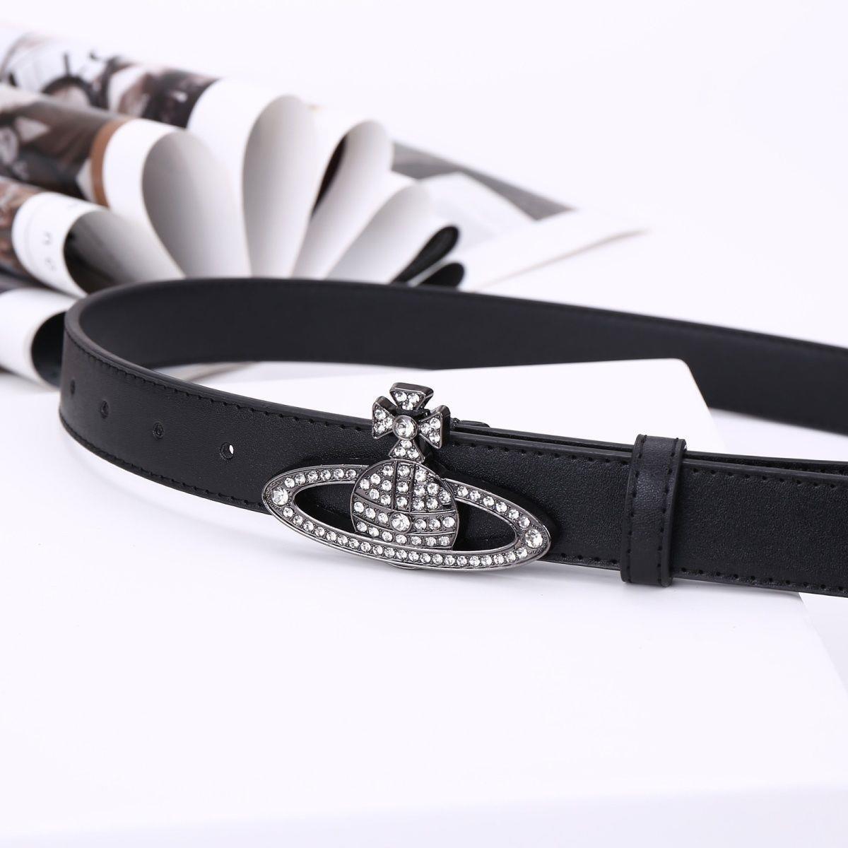 New Saturn buckle, versatile skirt, trendy fashion jeans, unique belt decoration, casual style