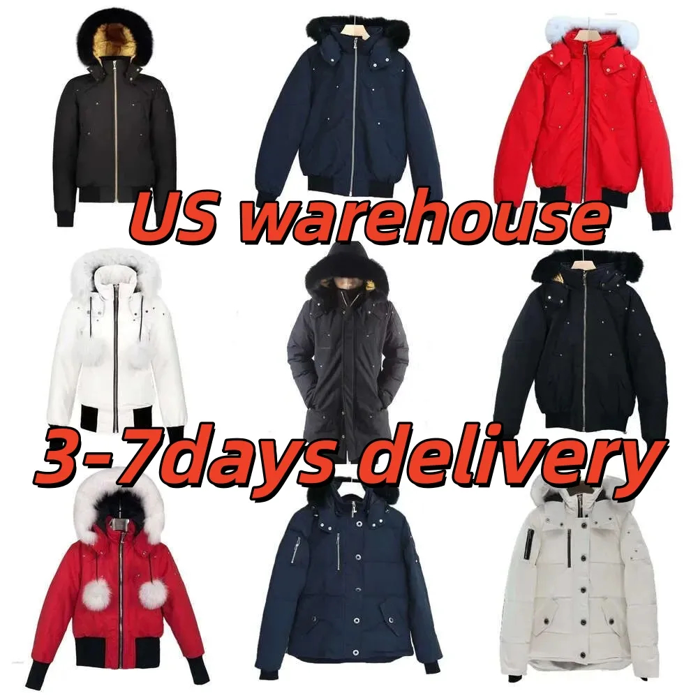 Designer Fur Collar Parka Winter Waterproof White Duck Down Coat Unisex High Warmth High Quality Down Jacket