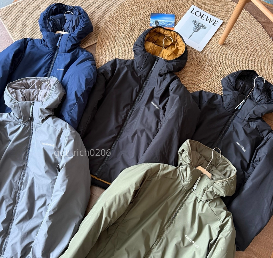 Men Jacket Designer Montbell Puffer Jackets Letter Men Women Veste Winter Luxury Man Down Jackets Hooded Coats Outdoor Windbreak Leisure Couple Thic