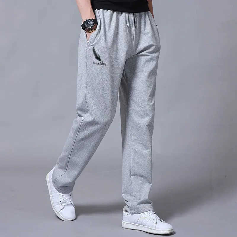 Men's Autumn YASUGUOJI Sports Spring Running Pants Joggers Loose Straight Cylinder Active Pants Gym Workout Jogging Trousers D260916