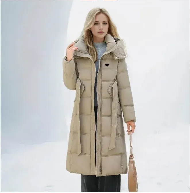 Puffer Jacket Medium to Long Down Cotton Jacket New Fashionable Slim Fit Thick Temperament Warm Winter Cotton Jacket Trendy