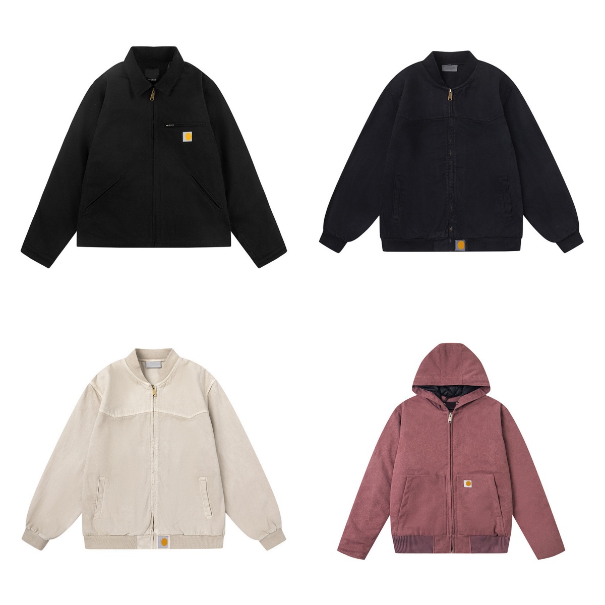 Women's Fresh Casual Jacket - Preppy Embroidered Print Hooded Sweatshirt Loose Solid Color Couple Zip-Up Cardigan