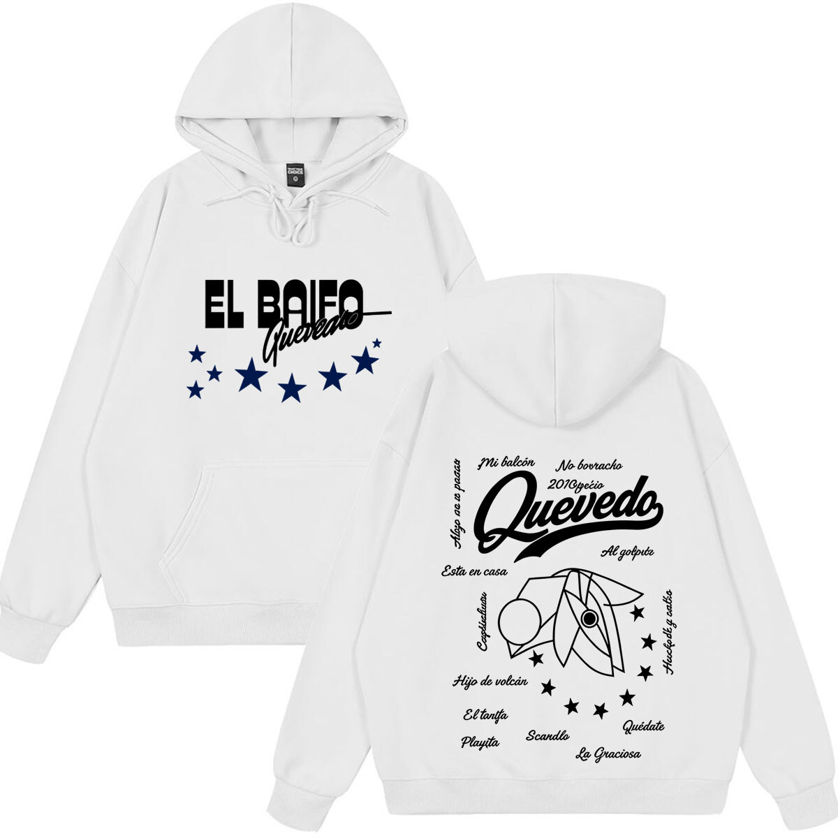 QUEVEDO EL BAIFO Album 2026 Tour Graphics Hoodie Men Women Aesthetic Trend Sweatshirts Loose Casual Vintage Oversized Pullover 26L0916