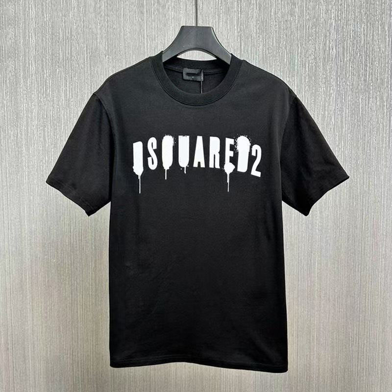 High-quality designer graphic shirt men's short sleeve designer's new street washing loose round neck casuas high street Trendl men's
