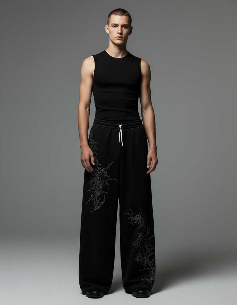 Retro Men's Spring Performance American Gothic Style Pants - Latest Plus Size Loose Breathable and Quick-Drying Sports Pants D260916