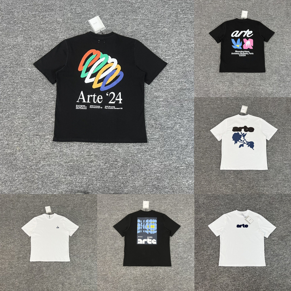 Designer arte shirt women Men's T Shirts Arte Antwerp Letter Print T-shirt Elements Oversized Luxury Cotton short sleeves Brand Unisex Streetwe