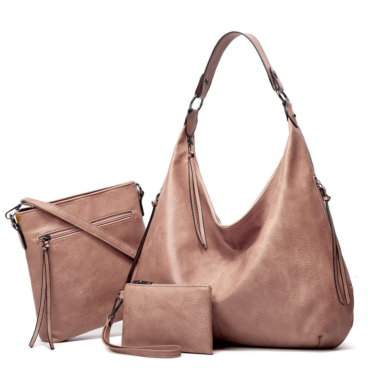 Foreign Trade Women's Bags 2026 New Style Amazon Hot-Selling Large Capacity Soft Leather Tote Bag Mother-Child Set Wholesale Designer Bag