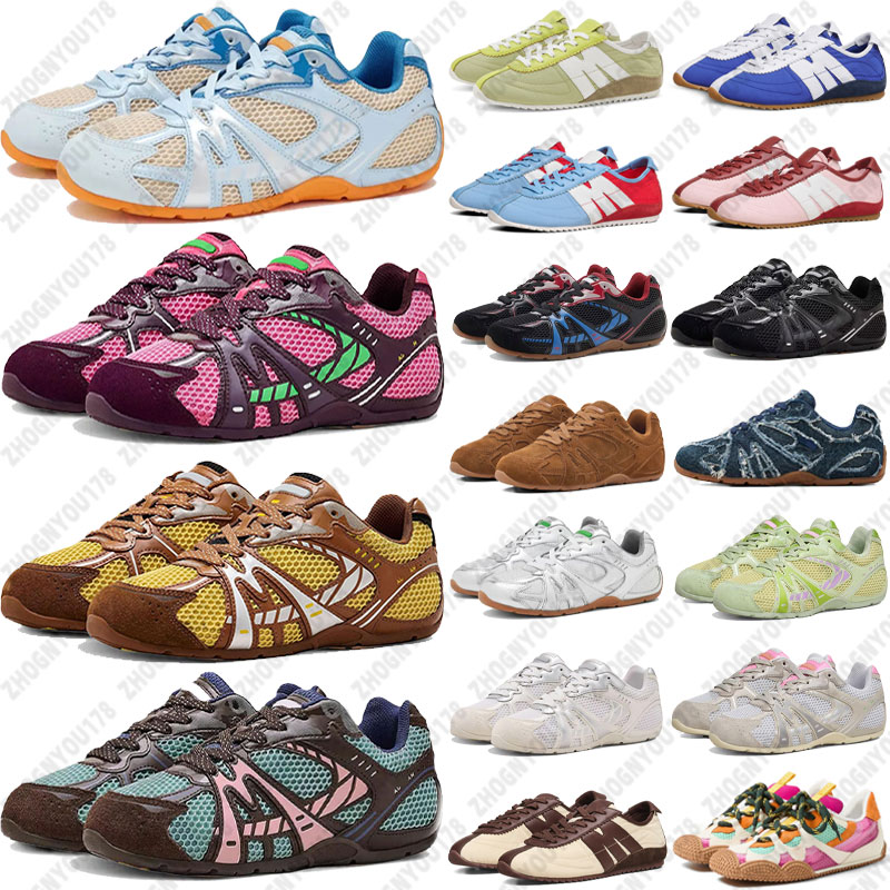 Rare Ladies 72 Spring Raspberry Pink Multi Sneakers mj 72 SpringTrainers Womens Fashion Daisy Yellow Multi Trainers Low profile retro mesh Streetwea