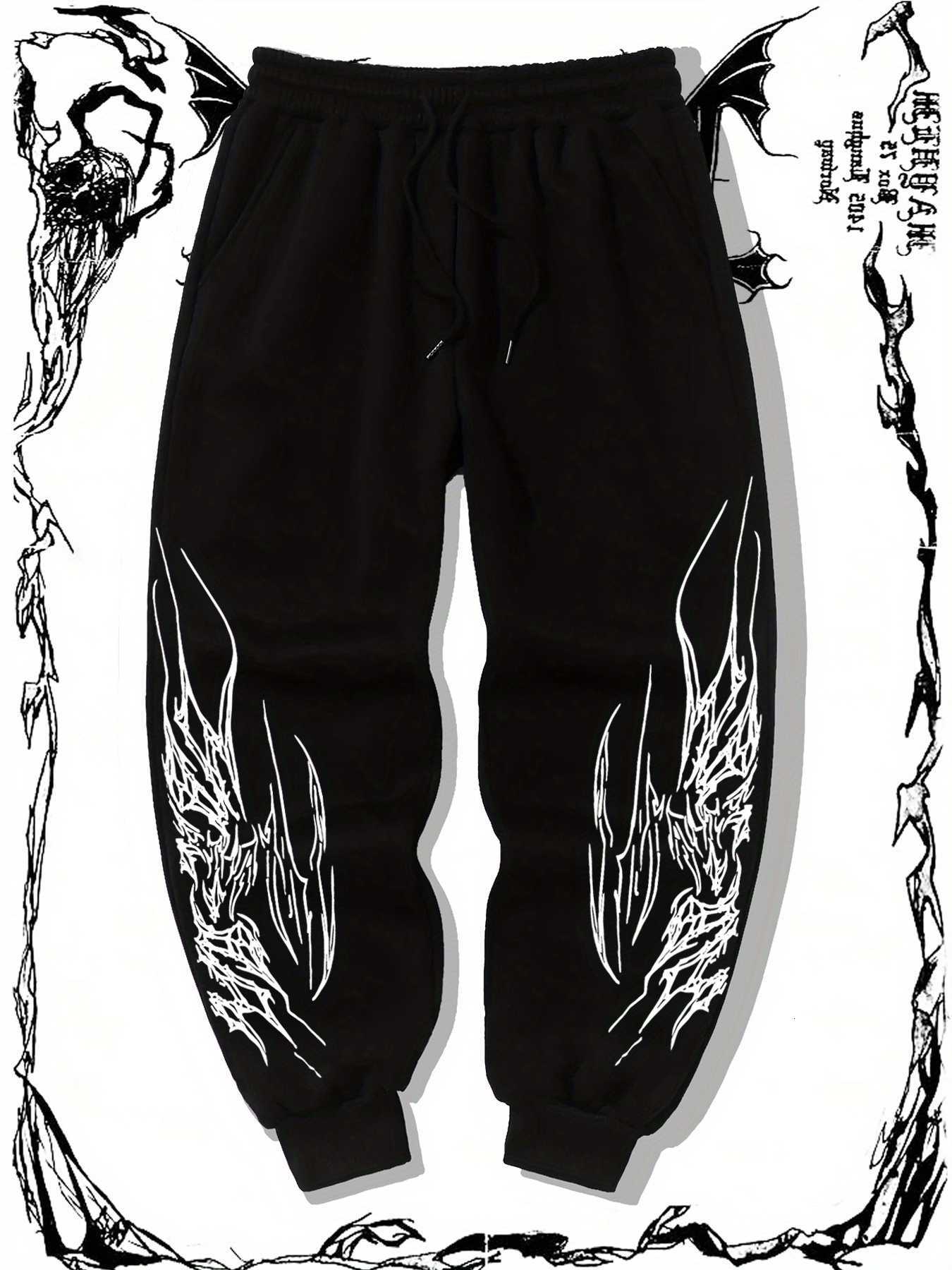 Print Gothic 2025 Casual Men's Jogging Sport Pants Multifunctional Couple Pants Fashion Hip Hop Pants Comfortable Sport Pants D260916