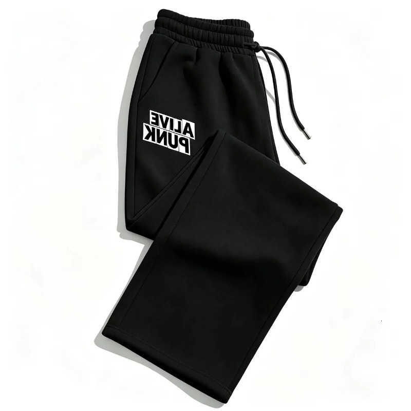 2026 Autumn/Winter Men's Loose Large-Sized Wide Leg Sports Pants - Stretch waist breathable and warm winter clothing pants D260916