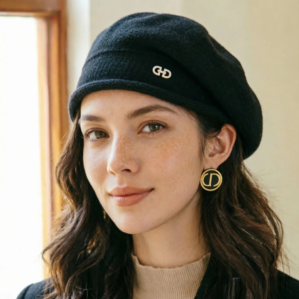 Autumn Winter Womens Elastic Wool Knitted Beret Soft Comfortable Acrylic Warm Hat 260916