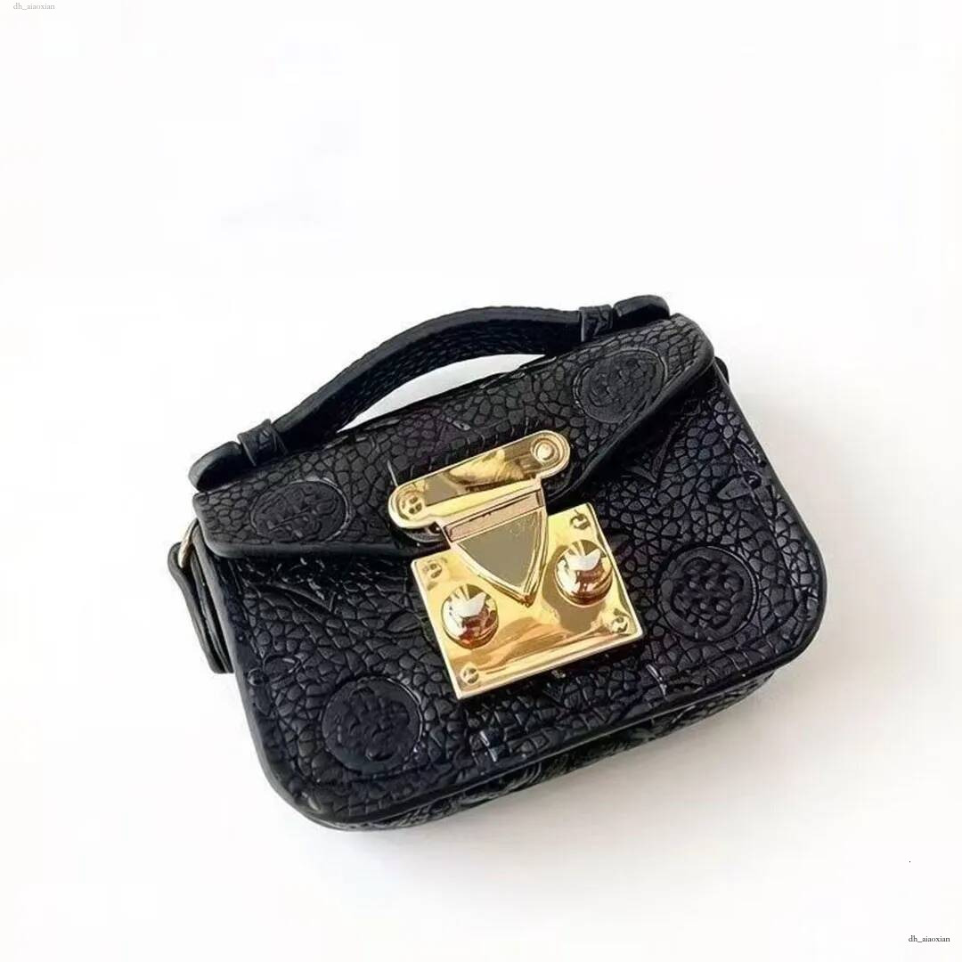Sac à main en PU imprimé floral, mode rétro, porte-clés, serrure en métal, mini porte-monnaie, sac de rangement pour écouteurs, sac à dos, breloq