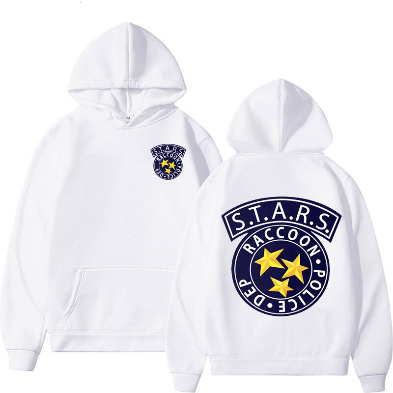 Limited Resident Evil Logo Graphic Hoodies Men's Harajuku Y2k Long Sleeve Sweatshirts Male Fashion Cool Casual Hoodie Streetwear J260916