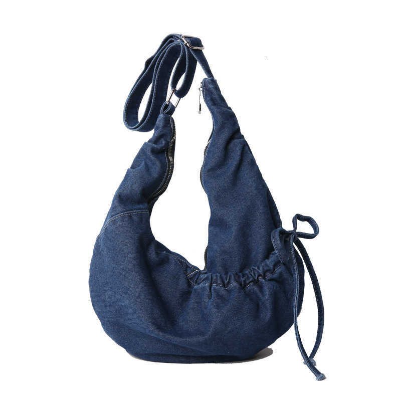 Comfortable Bags Women Korean Hobo and Versatile Texture Crossbody bags Denim Storage Bag Casual Trendy Simple Shoulder bag sacs H260916