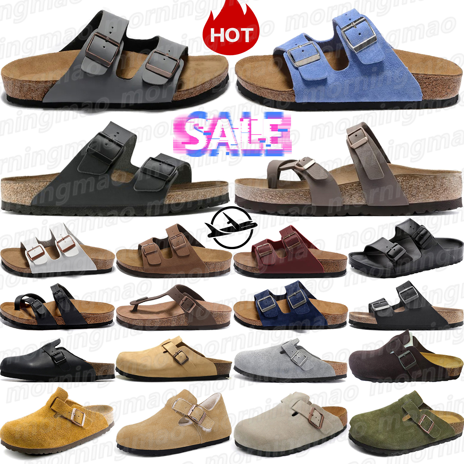 2026 With Box Designer Slide Slipper Gray Stone Latte Cream Taupe Faded Purple Black Basalt Women Men Sandal Sandals F9Az#