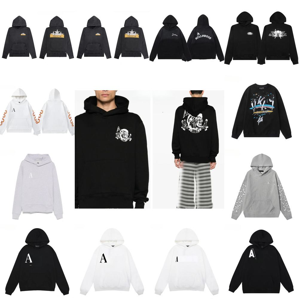 Designer Men's Hooded Sweatshirt Retro Letter Printed Hooded Sweatshirt Fashion High Street Casual Retro Loose Cotton Unisex Top Size S-XL