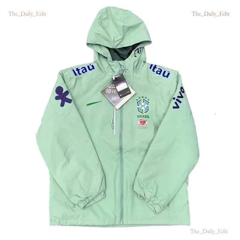 Barcelona Real Madrid Chelsea windbreaker jacket Brazil national team training jacket menveste homme brazil windbreaker jacket designer jacket Men v