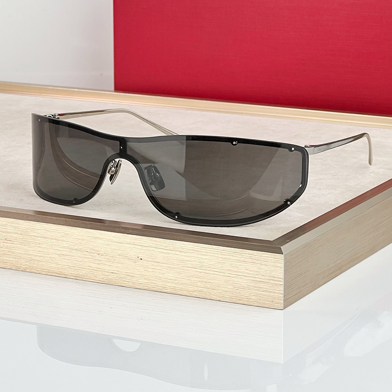 Sunglasses for Women Designer SL807 Curved Coating Coated Lens Electroplating Metal Frame Outdoor Sports UV400 Men Luxury Sunglasses Case
