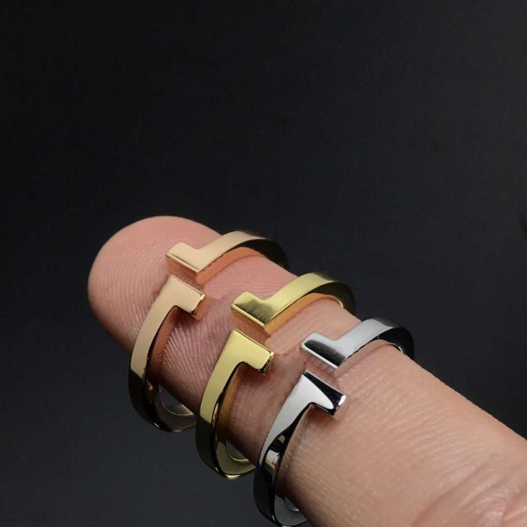 ring gold letter high quality Ring ring fine jewelry woman mans simple have nature diamond Ring Jewelry S260916JAHX