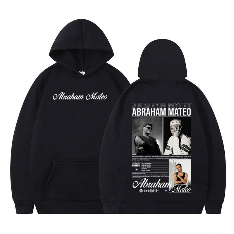 Rapper Abraham Mateo Tour 2025 Graphic Hoodie Men Women Hip-hop Pullover Long-sleeved Loose Casual Punk Oversized Sportswear J260916