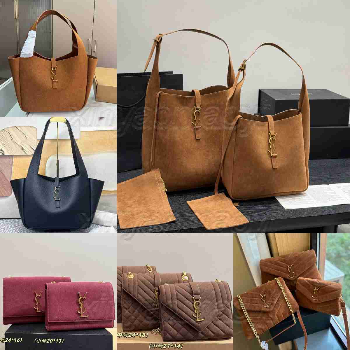 Designer Bag Le 5 a 7 hobo bag Suede Tote Bags Bea Large Capacity LouLou Puffer winter Bag Fall Collection Grained Leather Fashion Shoulder Bag Buck