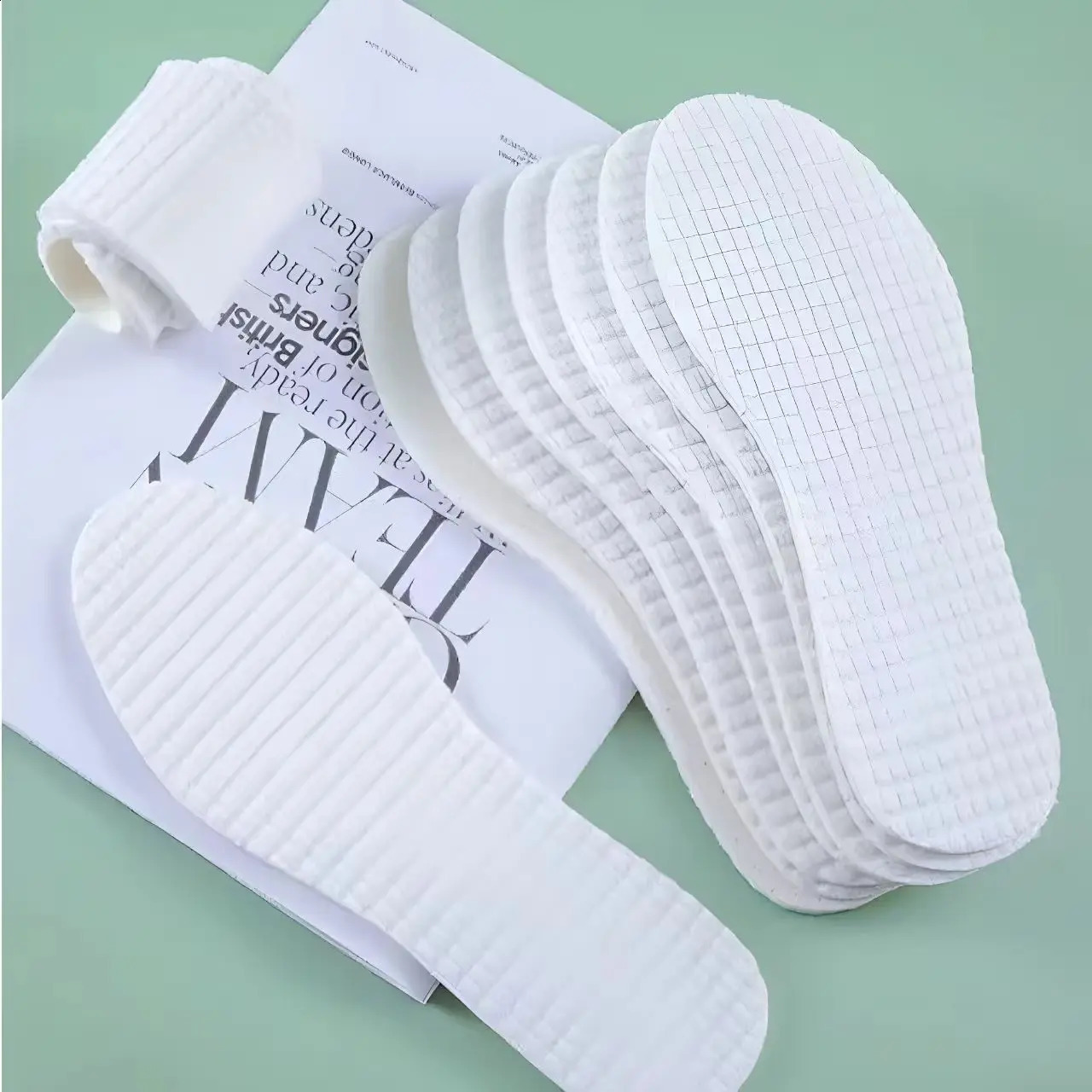 Summer Sweat Absorbing and Breathable Natural Latex Shoe Insole Unisex Soft Comfortable Cushioning for Various Shoes 260916