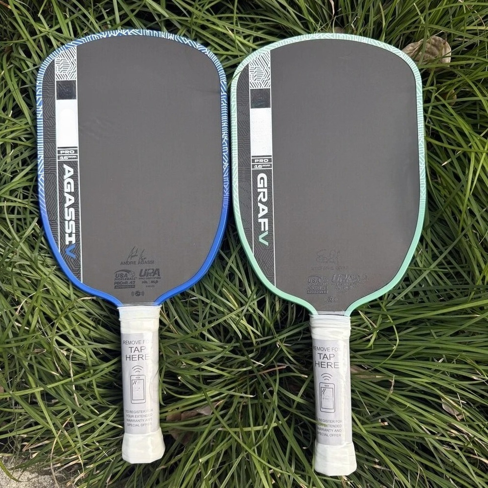 AGASSI PRO V 16MM Paddle Carbon Fiber Kinetic Frame Double Certification Professional Pickleball NFC Chip J260916