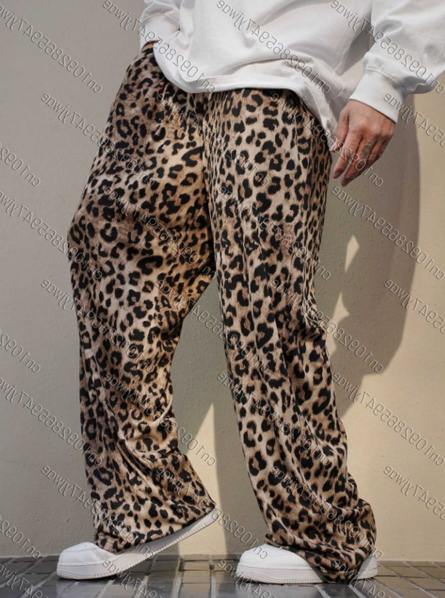 men autumn 2025 Classic new leopard print Pajamas adult Pants Pajamas Pants Casual Daily Long Pants Men Women Pajamas Trouser D260916