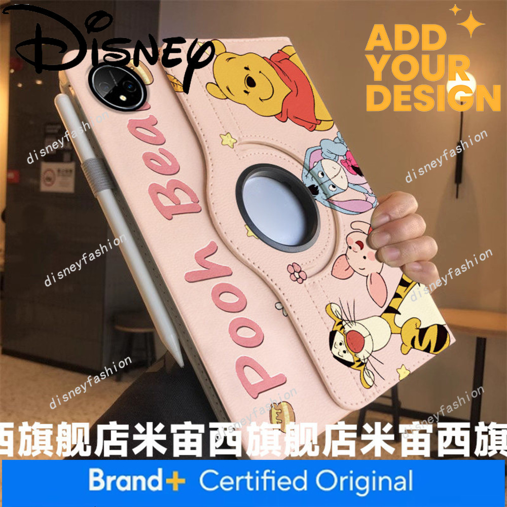 360-Degree Rotating Protective Case Suitable for Huawei Tablet Matepad 11.5S, Pro 12.2, Air 12inch, Winnie the Pooh, Honor 10 with Pen Slot, M6 Soft