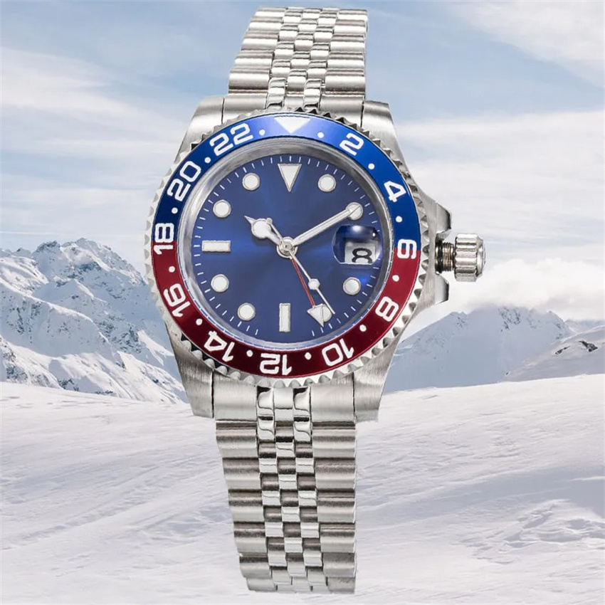 U1 Top AAA Luxury Designer Watch Classic Yatch Master Nauticaly Pepsi Cola Ceramic Bezel Luminous Mens Jubilee Automatic Mechanical Sapphire Wristwa