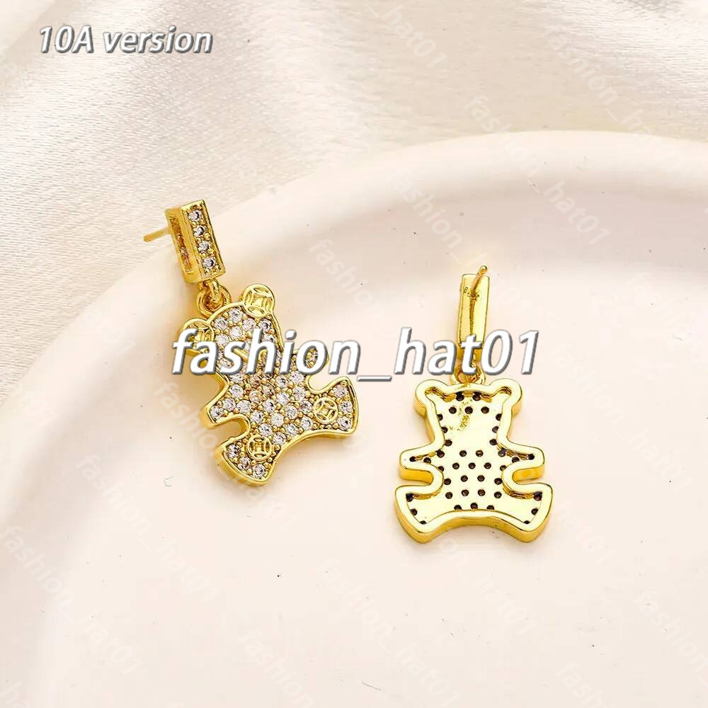 Luxury Diamond Hoop luis witton Earrings Designer loius vuiltton Earrings Brand Letter Stud Earring Chain Geometric Women Jewelry Accessories 20 Sty