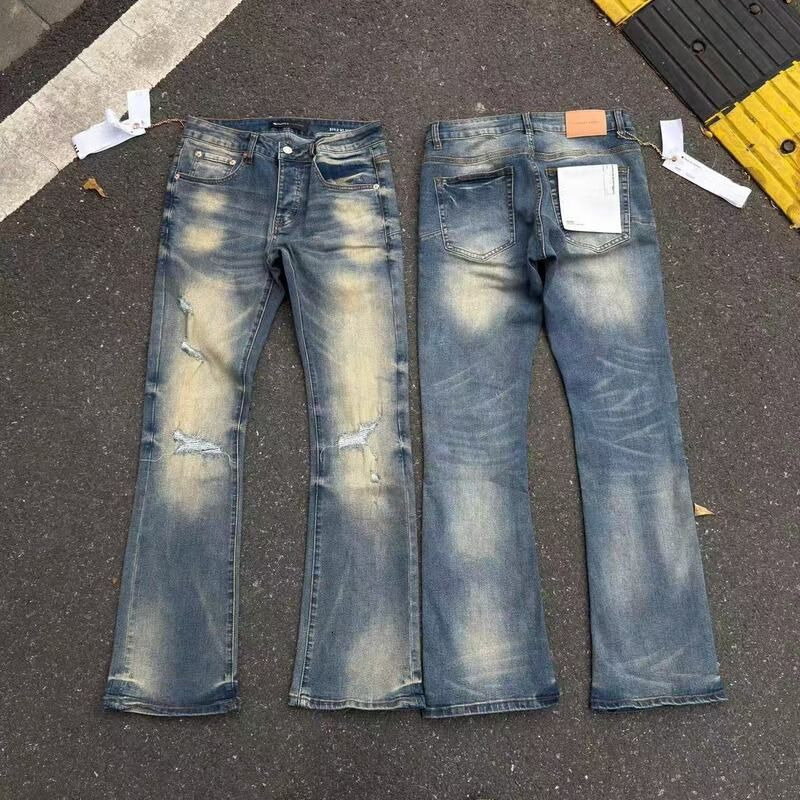 Purple Jeans Designer Men Baggy Loose Fit Ksubi Denim Pants Relaxed Wide Leg Vintage Streetwear Y2K High Street Casual Trousers Luxury Kids Clothes