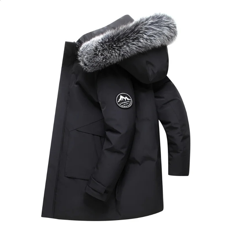 Outdoor Hiking Camping in Winter Windproof Warm Casual Fur Collar Feather Jacket Comfortable Versatile Warm Down Jacket 260916