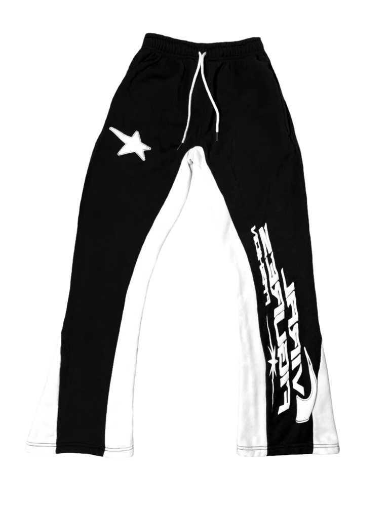 Gothic 2026 Men New Model Vertical Graphic Wide Leg Sweatpants Drawstring Loose Straight Baggy Y2K Dark Punk Streetwear Pants. D260916