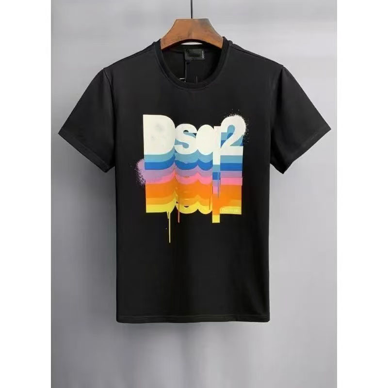 High-quality designer graphic shirt men's short sleeve designer's new street washing loose round neck casuas high street Trendl men's