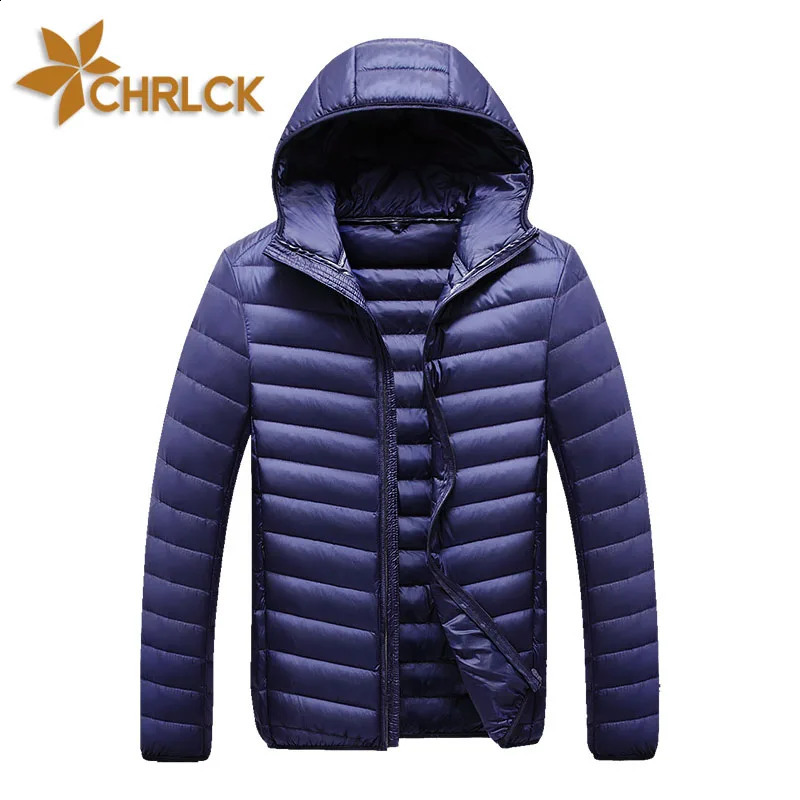 CHRLCK 90% Down Jackets Men's Ultralight Hiking Camping Trekking Winter Coat Outdoor Windproof Warm Puffer Jacket Packable 260916