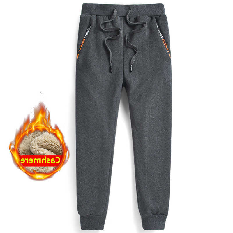 Winter Men's Cashmere Thickened Trousers Lamb Cashmere Sweatpant for Men Comfortable Sports Pants Men Casual Warm Joggers Pants D260916