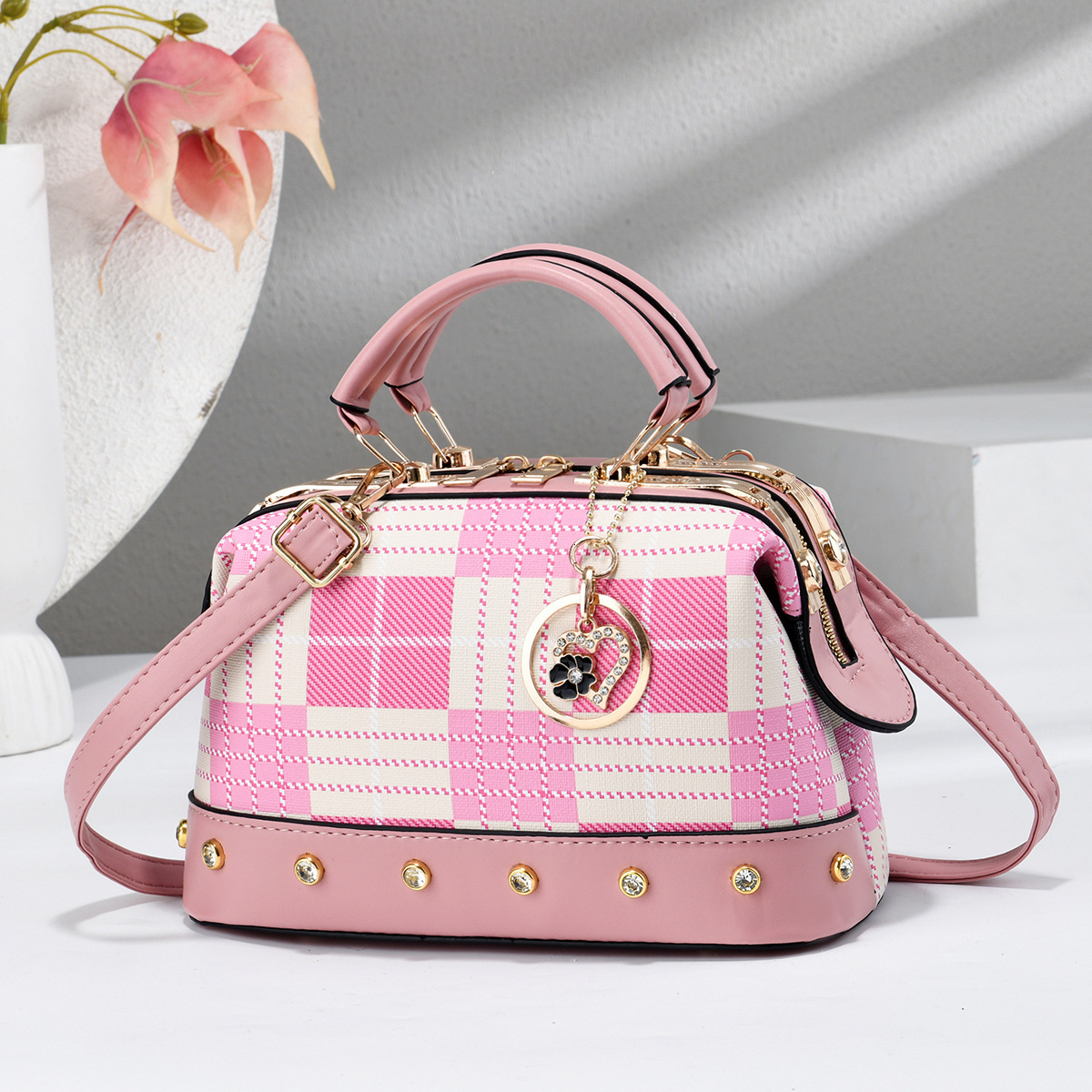 Korean-Style Summer Fresh Blue Tote For Women, 2026 New Boston-Style Handbag, Versatile Shoulder Bag TB BHULAMTE