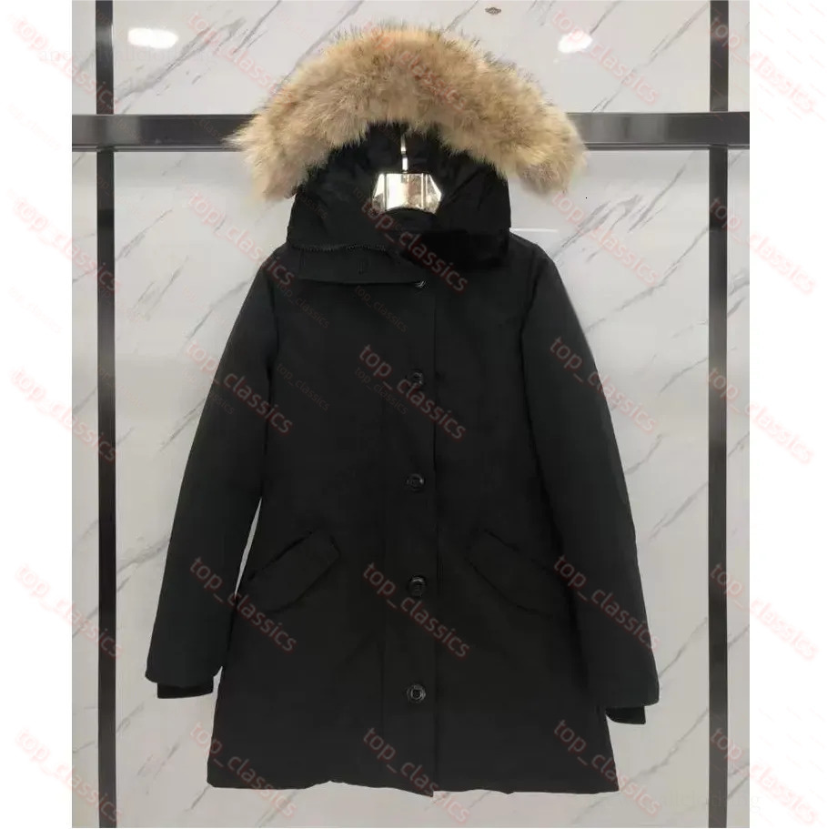 Designer Goose Down Jacket Mens Winter Jacket Keep Warm Coyote Fur Winter Thickened Womens Extra Long Hooded Coat Long Parka Down Jacket 2e2