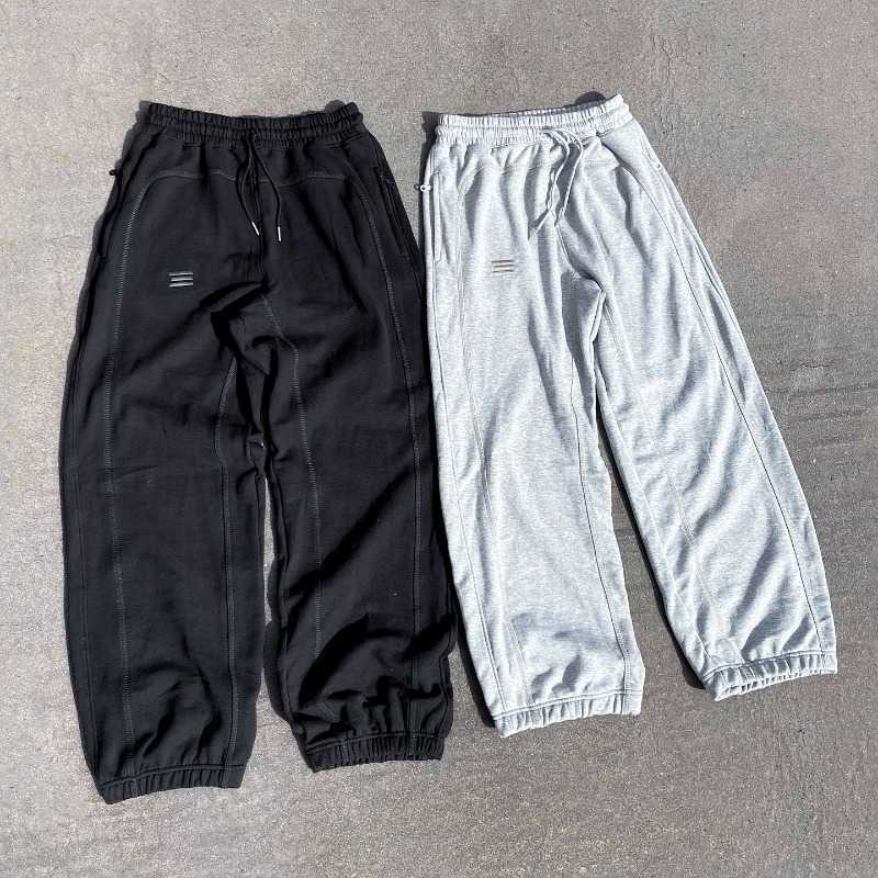 Joggers 2025 Men Women Embroidered Loose Fit Sweatpants Retro Street Style Casual Tapered Trousers Autumn Winter D260916