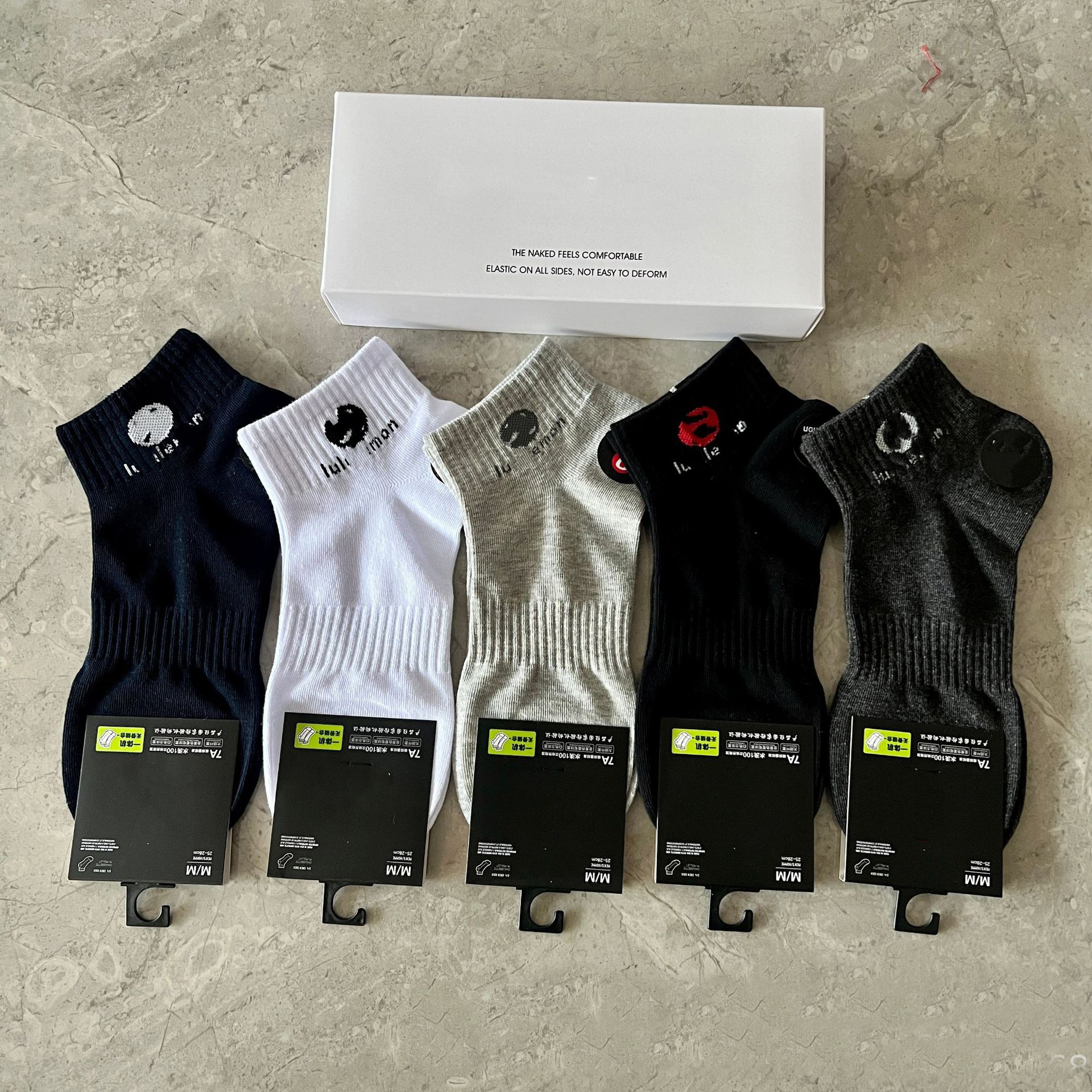 Mens Womens Designer Crew Socks 5-Pack Luxury Cotton Embroidered Heart Letter Stripe Skateboard Streetwear Athletic Casual Long y2k