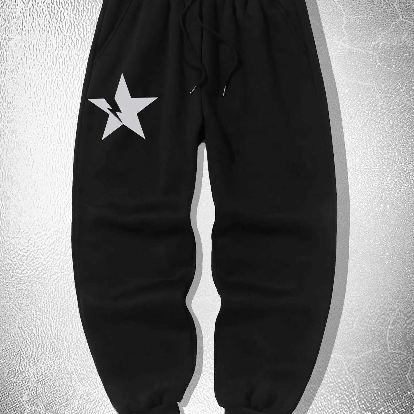 Casual Men's Minimalist Star Print Sports Jogger Pants D260916