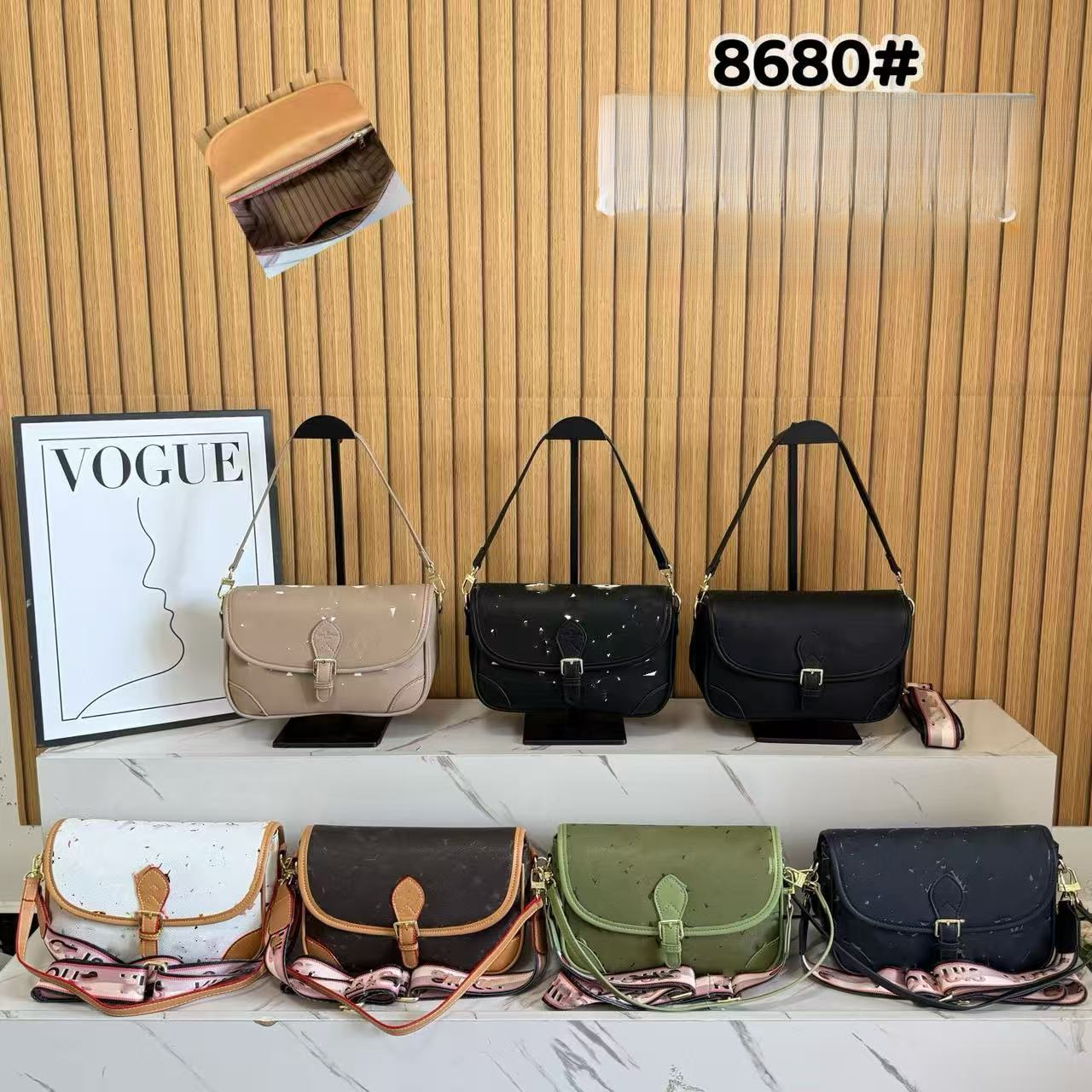 Designer wallet, French stick bag, new high-end texture, classic and versatile crossbody shoulder bag, women's bag, armpit bag, popular trend