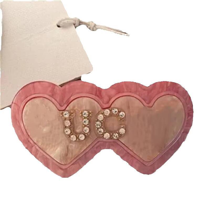 2026 New New Pins Cute Girls Hairpin Designer Barrettes Loving Heart Letter Clips Hairclips Rhinestone Spring Hairpins Hair Accessories Toys