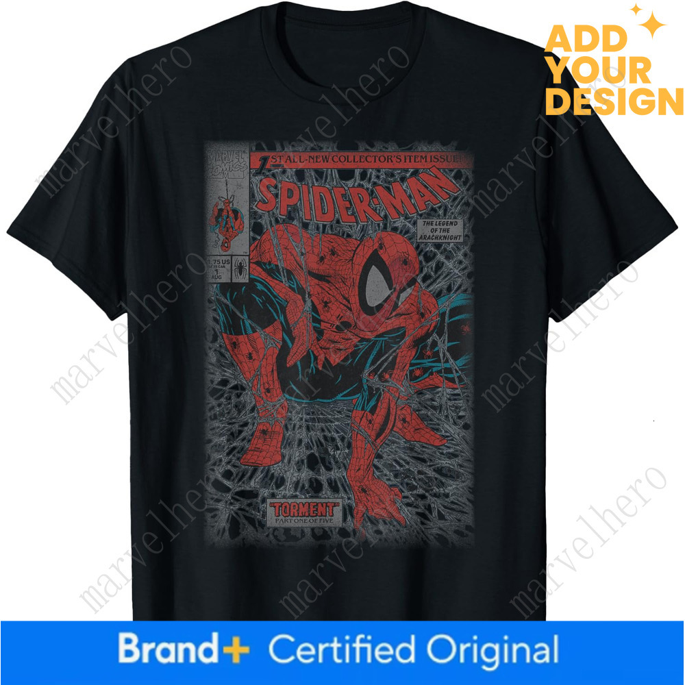 Comics Spider Man Vintage Cover T Shirts For Men And Women Graphic Tees