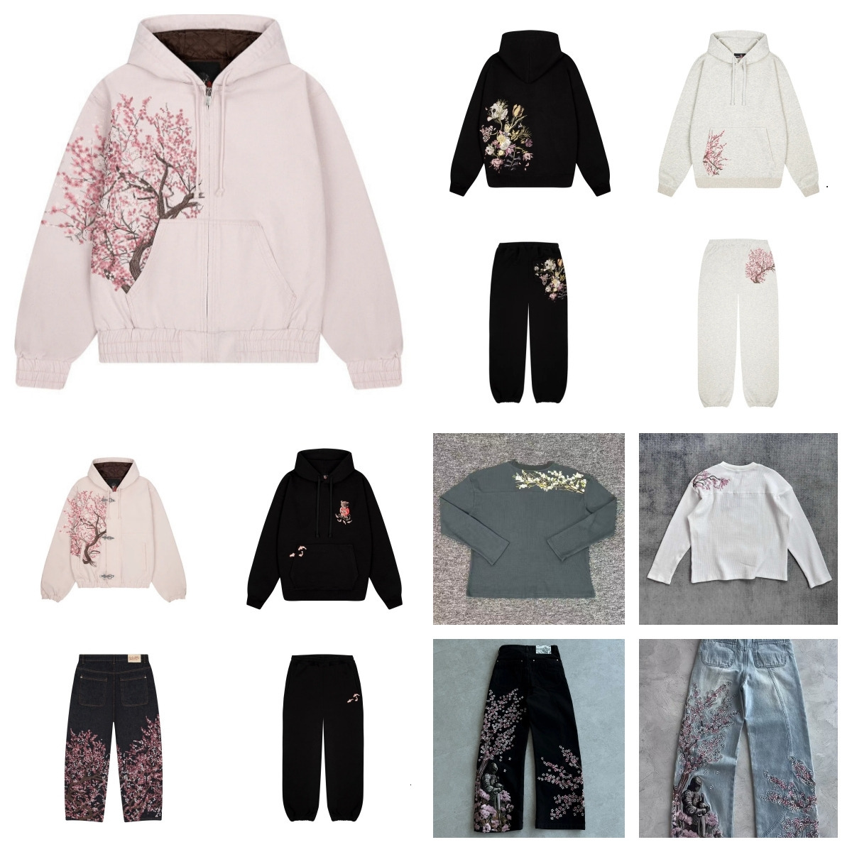 derschutze Hoodies Designer hoodie Plum Blossom Embroidery Jacket for Autumn and Winter Street High-Quality Retro Zipper Hooded derschutze Jacket