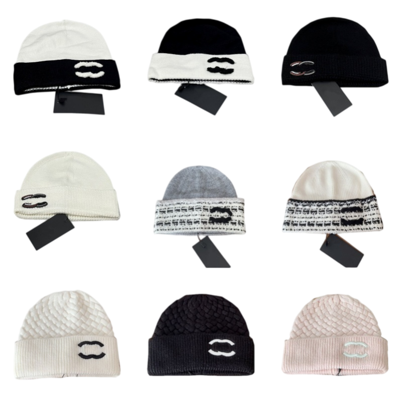 Designer Skull Caps For Men Woman Winter Hat Fashionable Bonnet Popular Warm Versatile Knitted Cap Fashion Muts Solid Color White Black Grey faf1660