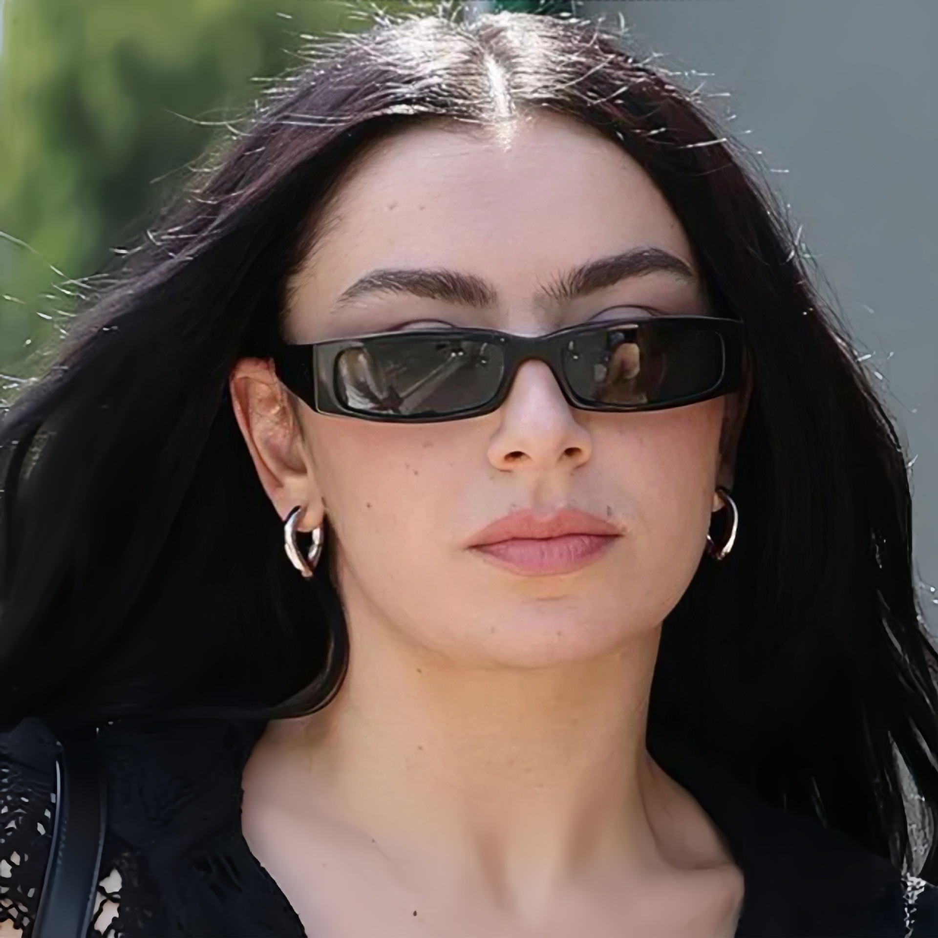 2026 New for Women High-End Ins Small Frame Square Internet Celebrity Hip-Hop Sunglasses Beach Vacation Sun Protection
