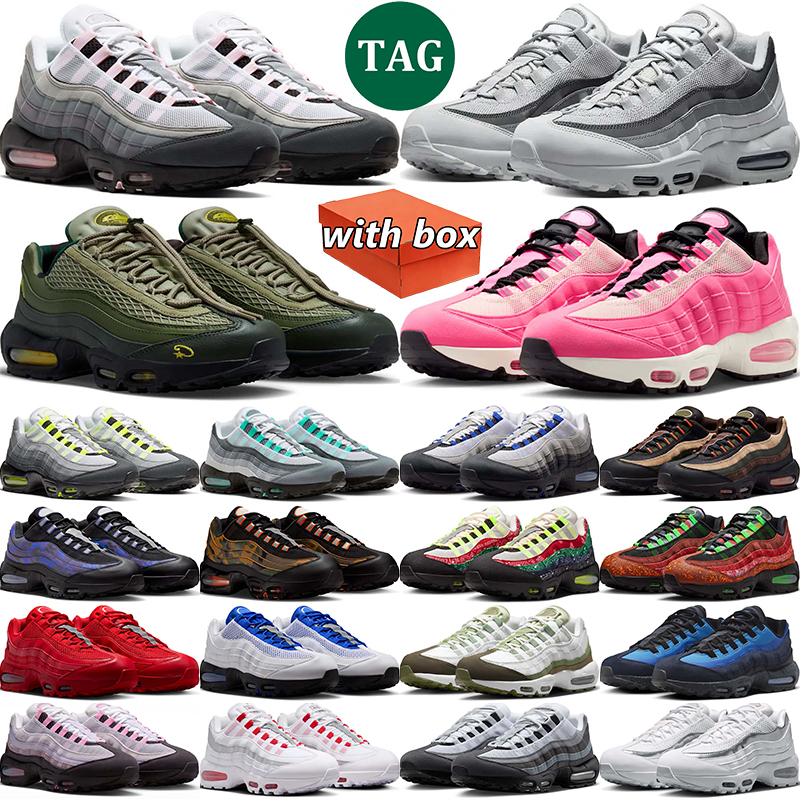 Running shoes for men women Greedy Triple White Black mens trainers sports sneakers Grey white green Neon